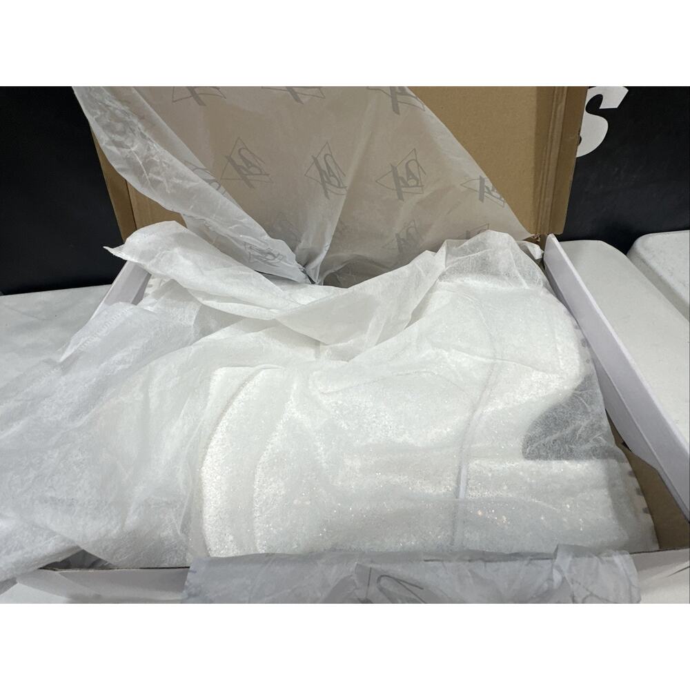 Y.R.U. Krush Platform Boots in White Glitter - Size 10 - Picture 8 of 9